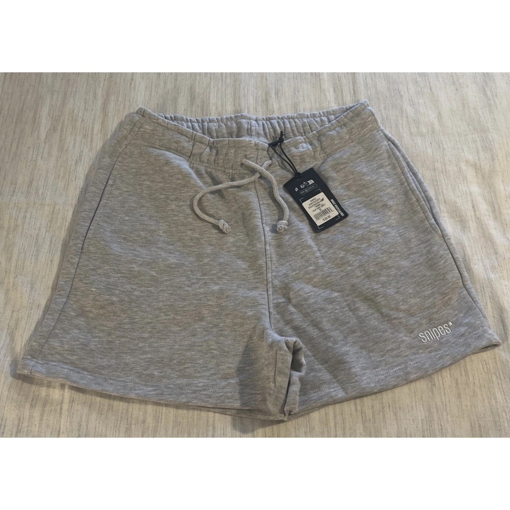 Women's SNIPES Sweat Shorts Size Large Gray Lounge Casual Cozy Streetwear NWT